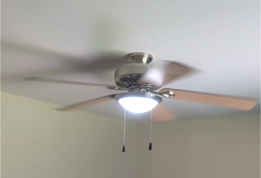 52-Inch Brushed Nickel Ceiling Fan with light kit