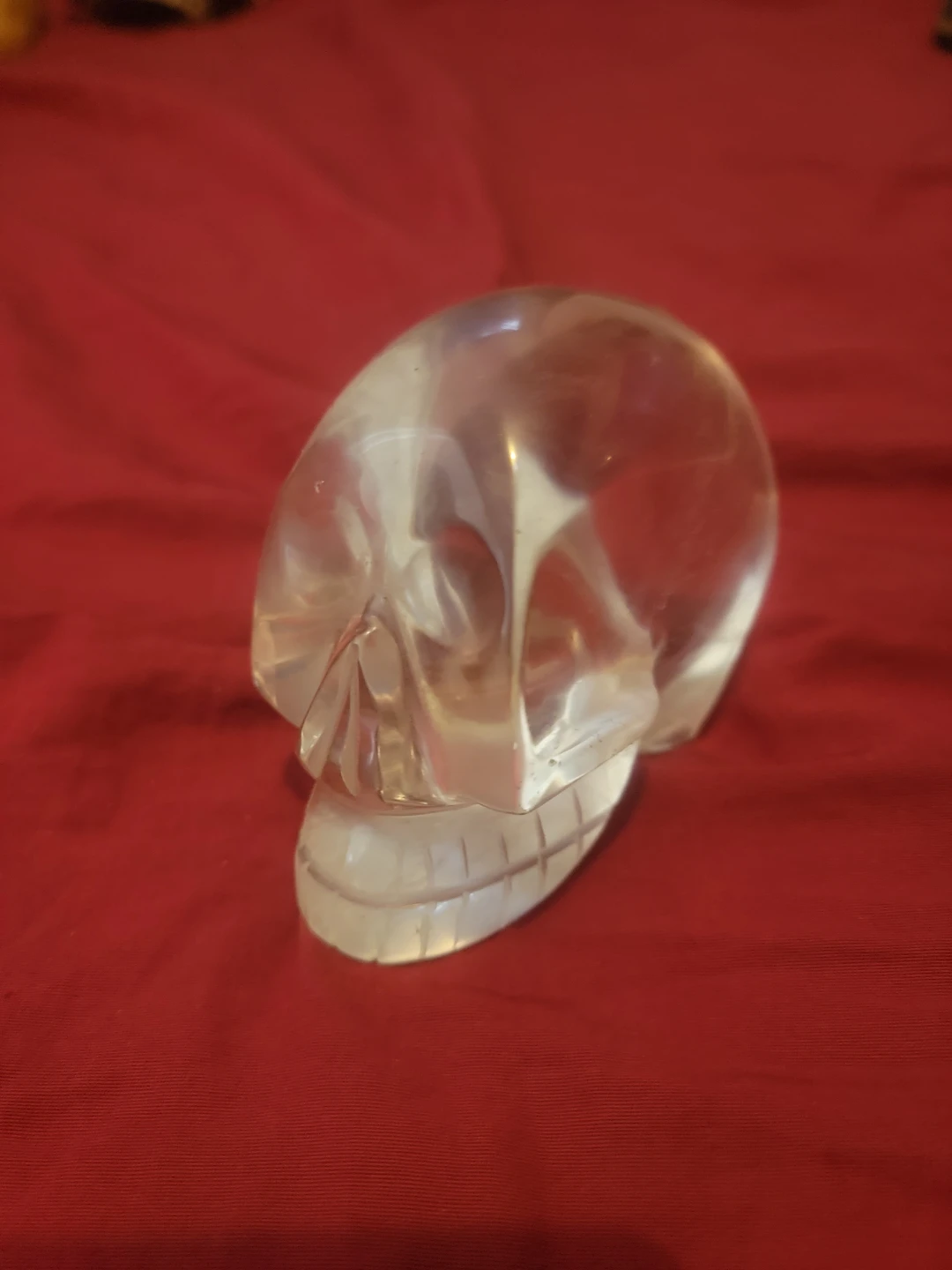 Hand carved quartz crystal skull - photo 3