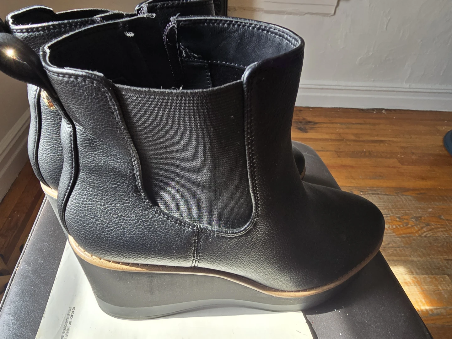 K&K Asina Black Wedge Boots - photo 3