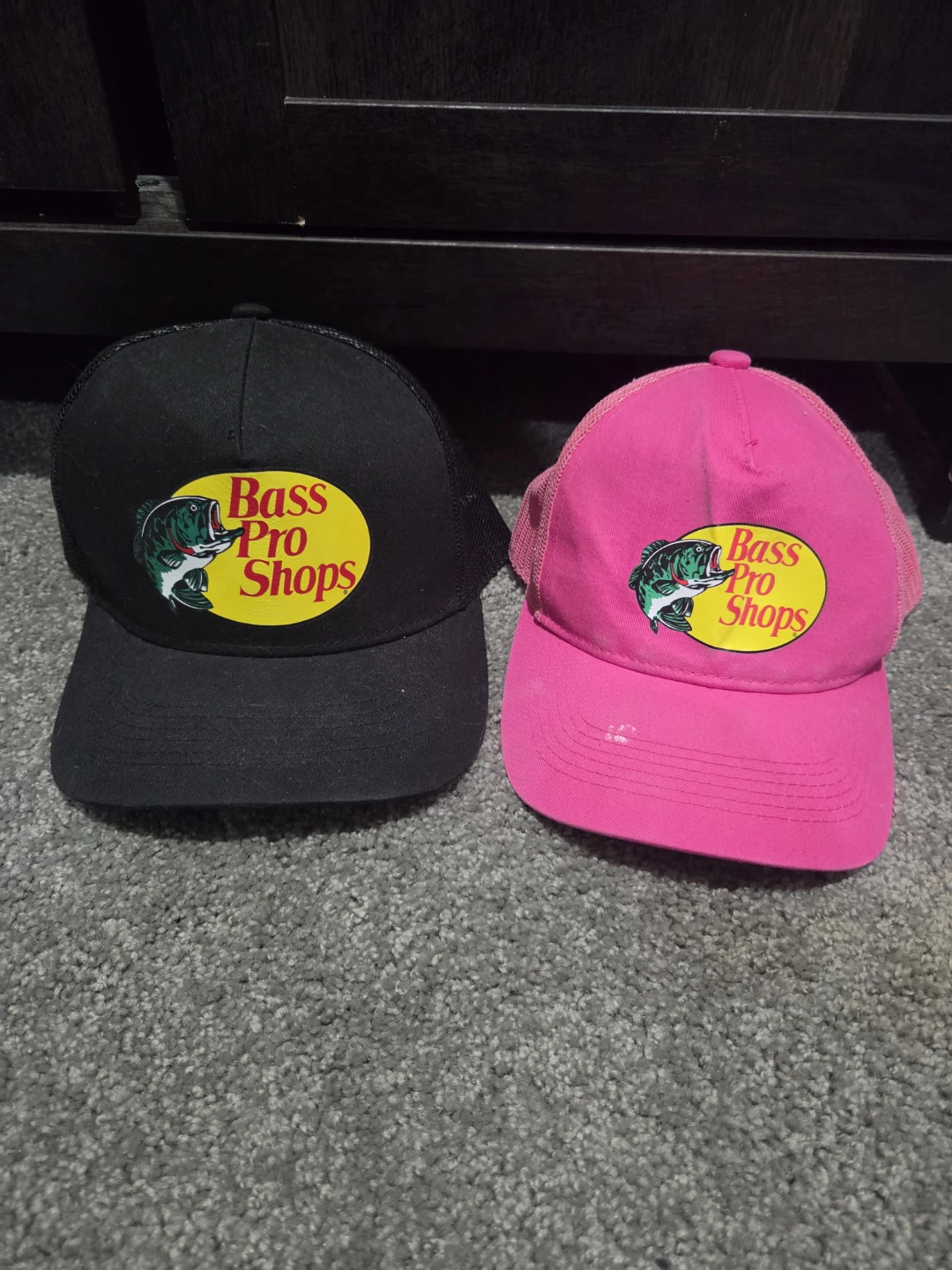 Two Bass Pro Shops Trucker Caps