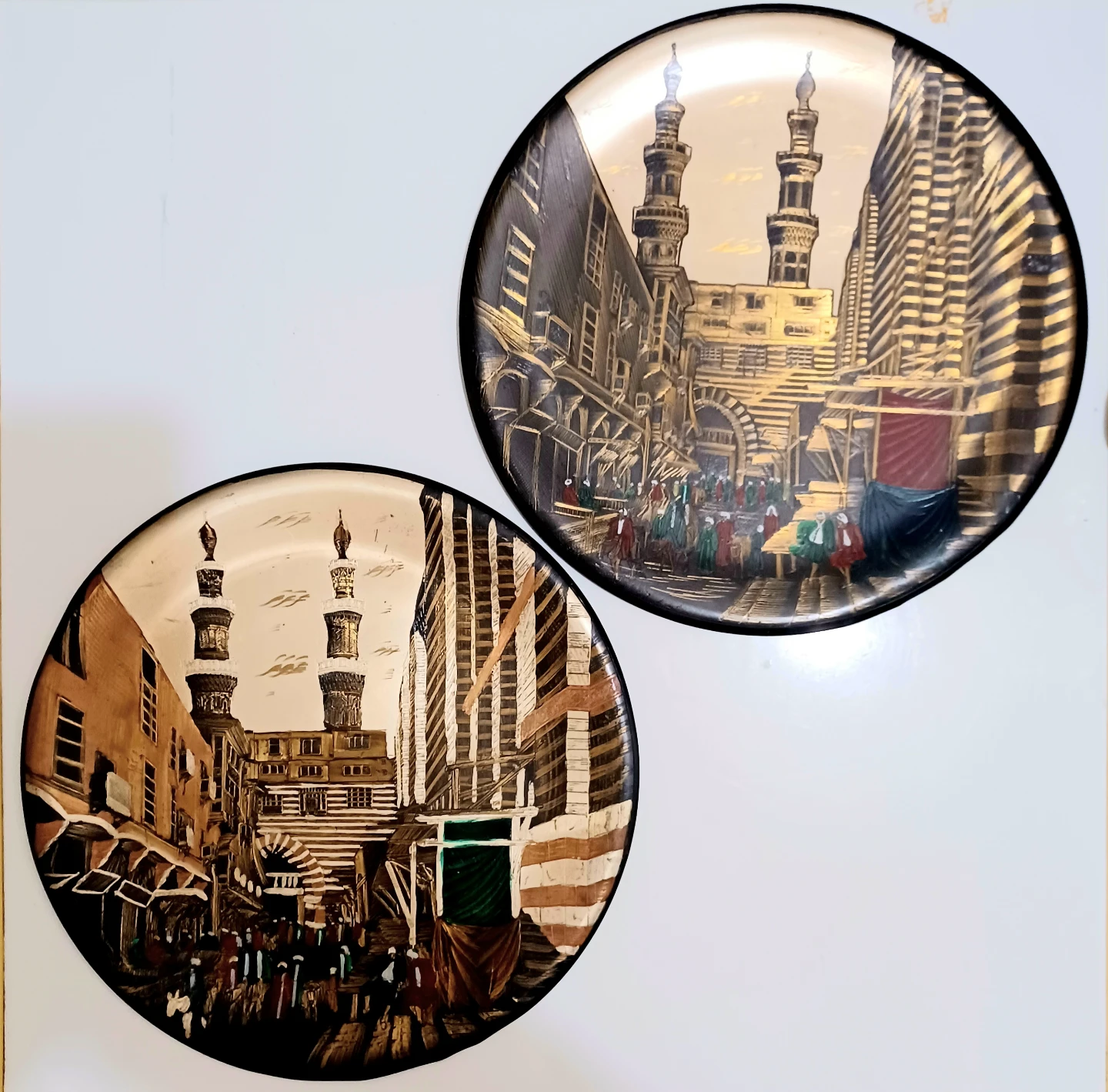 Middle Eastern Handcrafted Copper Wall Plate - photo 3