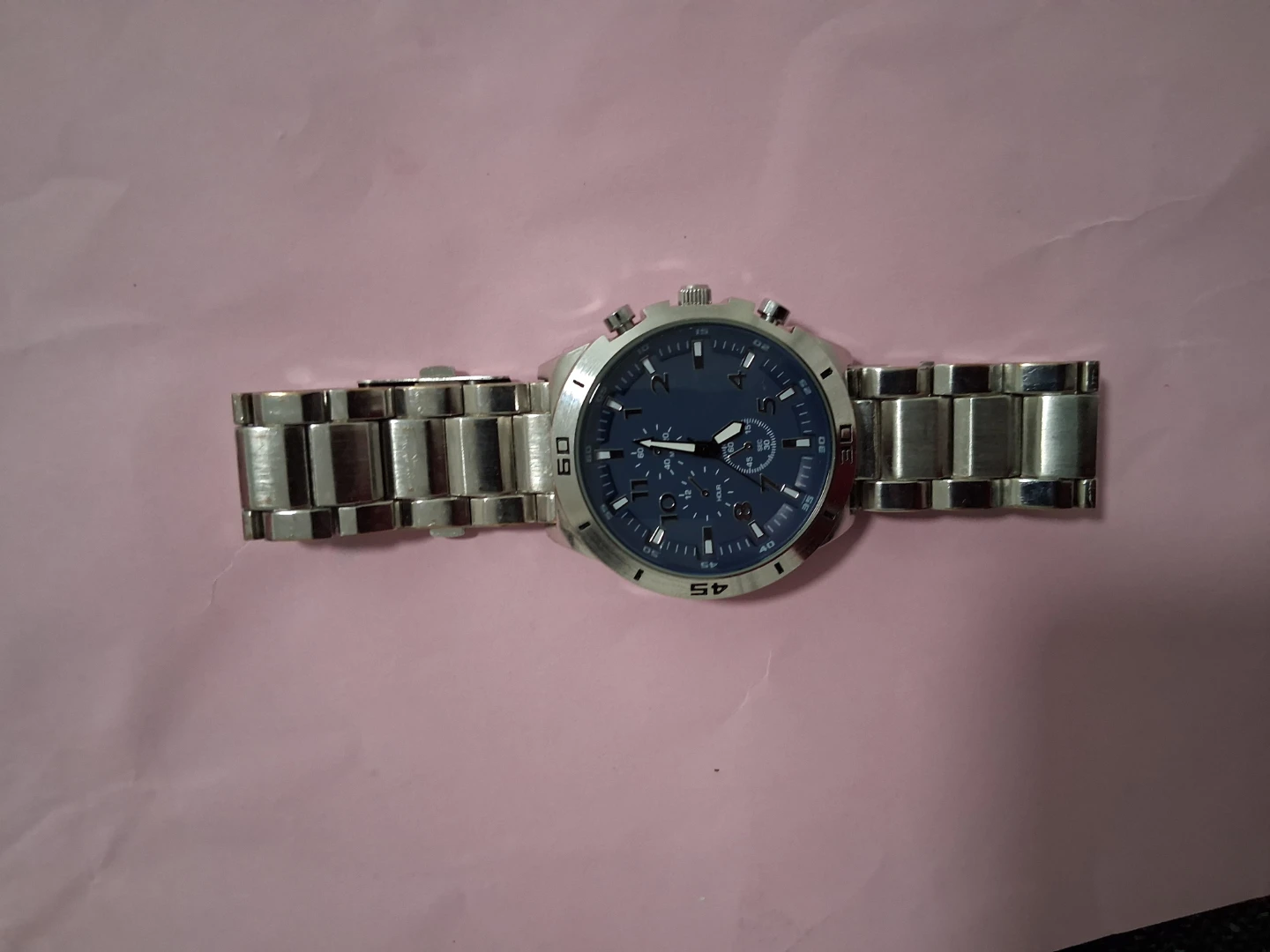 Mens Chronograph Watch with Blue Face - photo 5