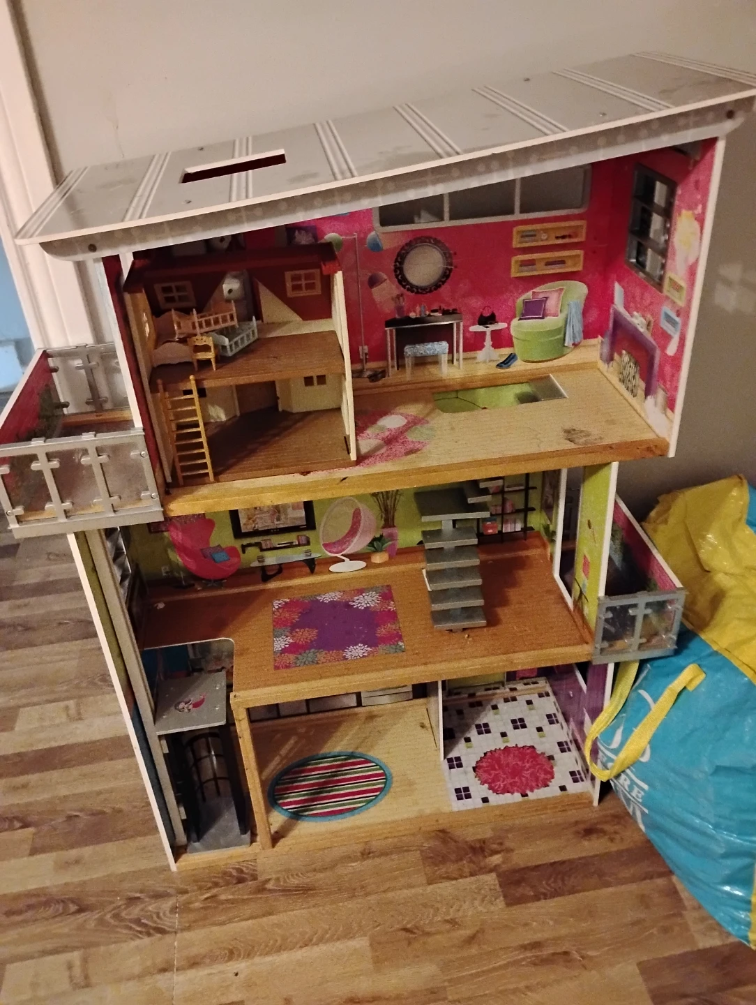 Wooden Barbie house