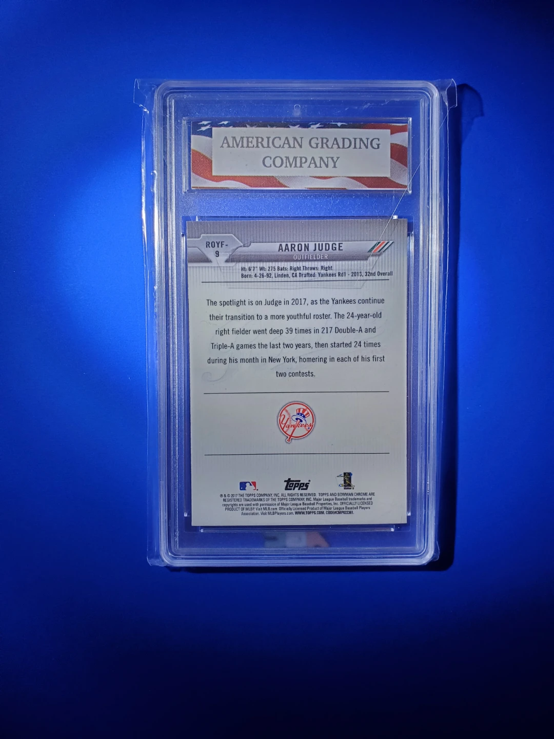 Aaron Judge Rookie [Gem Mint] - photo 2