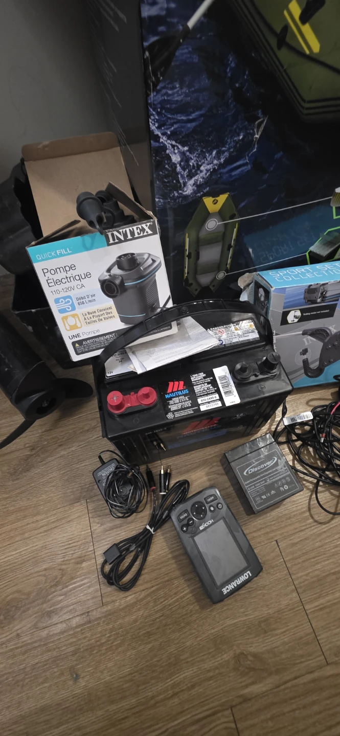Inflatable Boat and Fishing Motor Accessory Bundle - photo 3