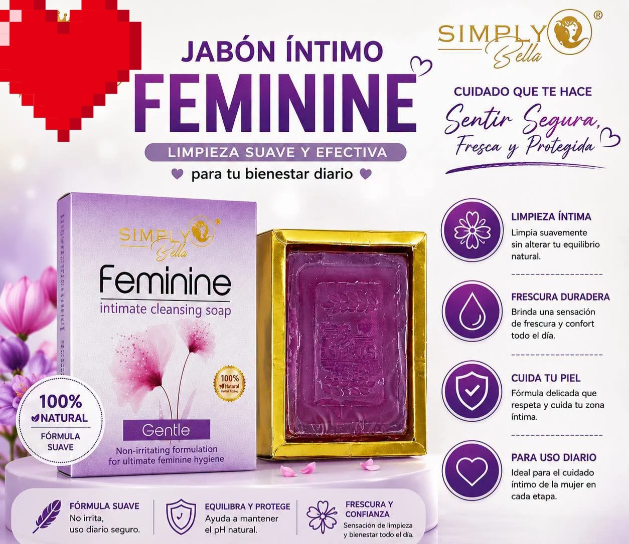 Simply Bella Feminine Intimate Cleansing Soap..