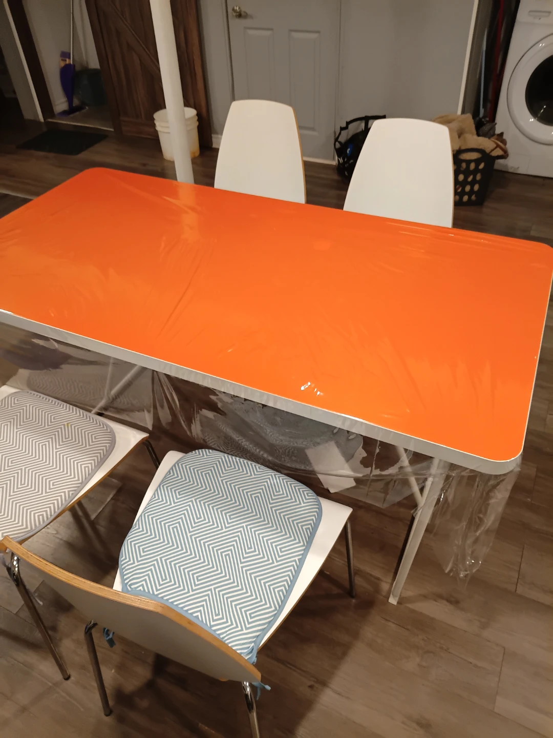 Orange Folding Dining Table - photo 3