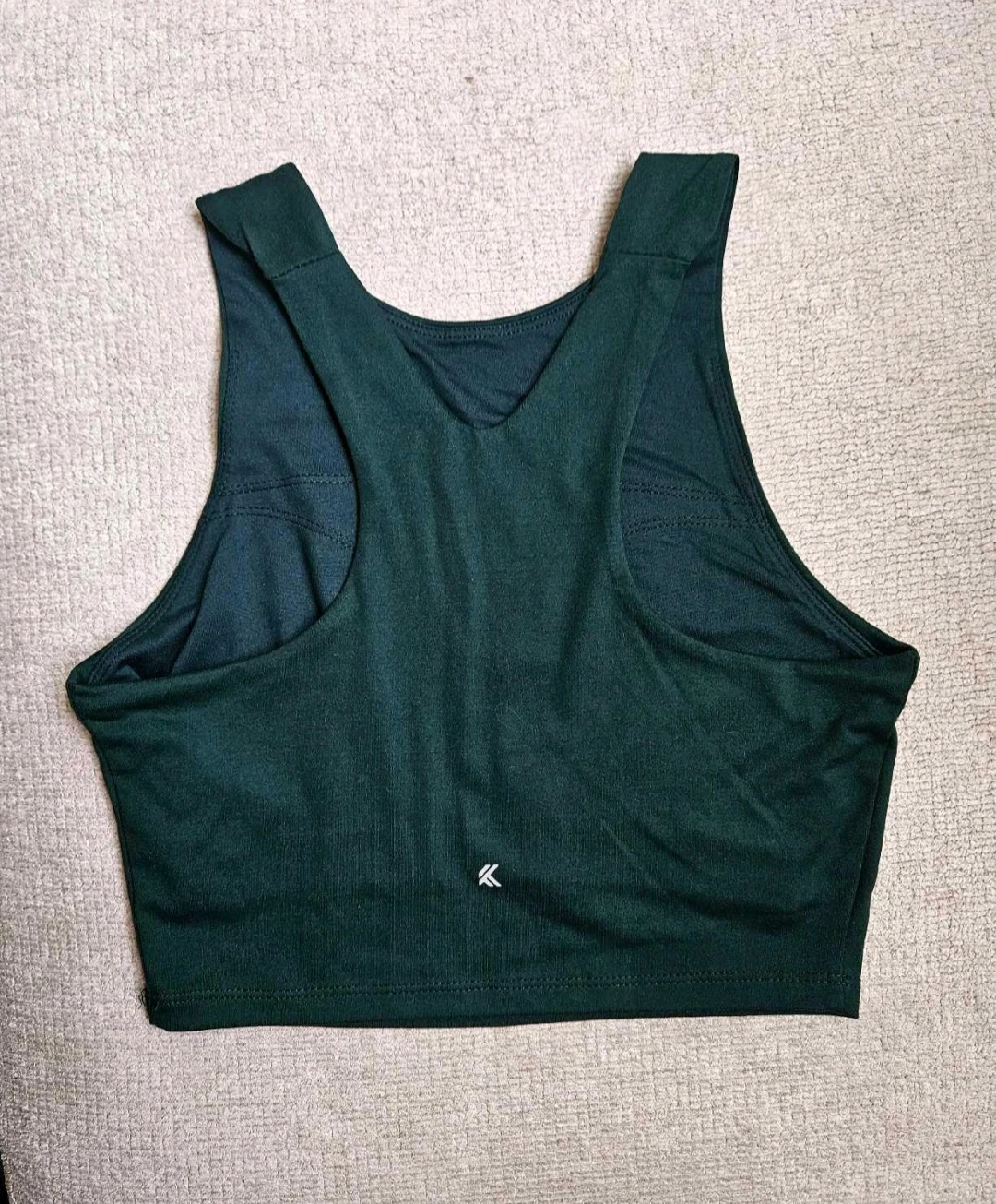 New Dark Green Cropped Sports Top - photo 2