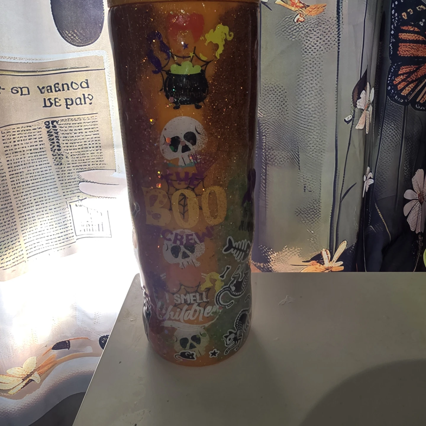 Halloween Hocus Pocus Glitter Tumbler - photo 2