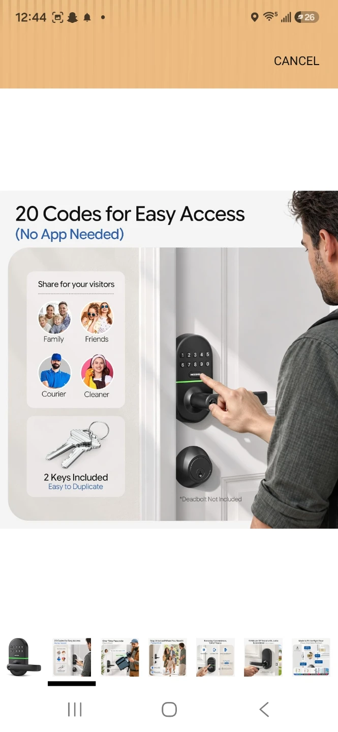 Nicedigi Keypad Door Lock - photo 2
