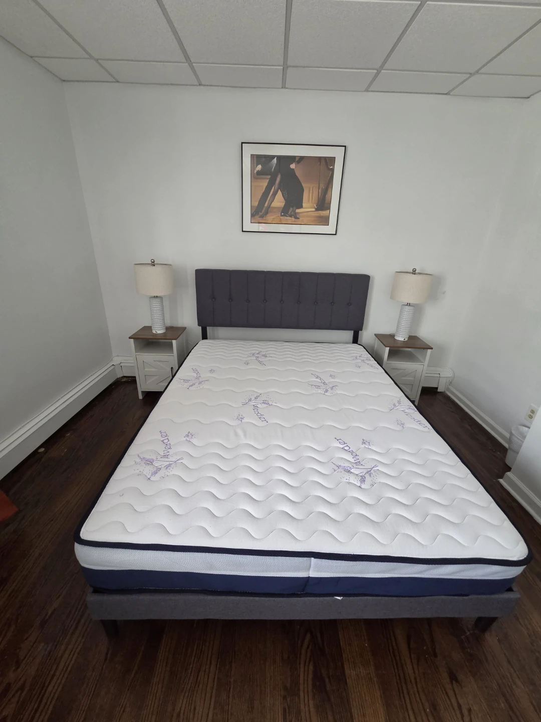 Upholstered Queen Bed Frame and Full