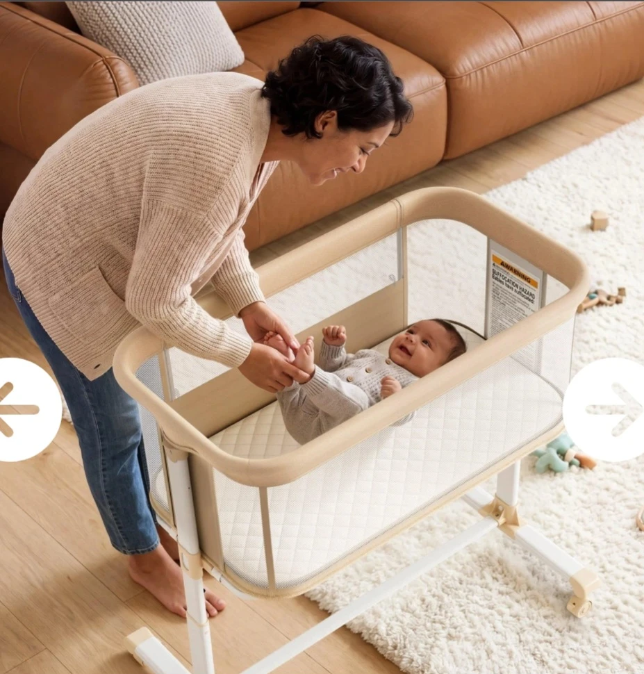 Baby Bedside Bassinet Crib 0-6 Months - photo 4