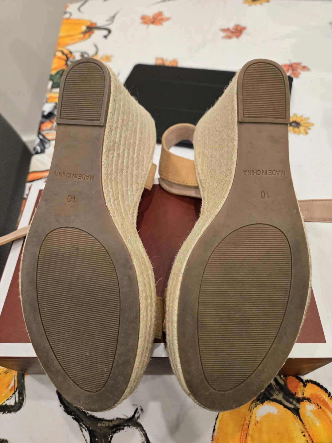 Tan Espadrille Wedge Sandals - photo 3