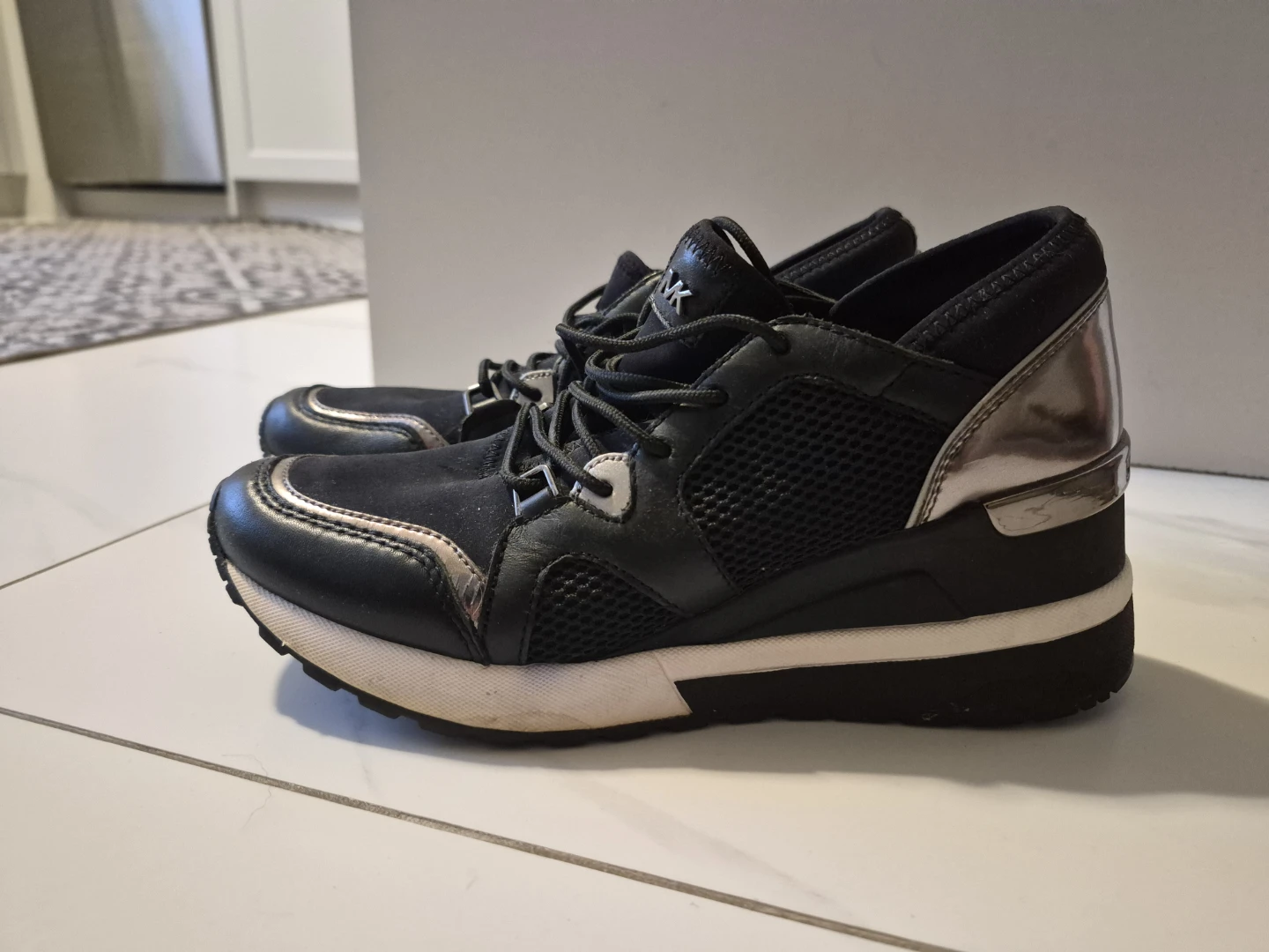 Michael Kors Scout Wedge Trainer Sneakers - Size 7 - photo 3