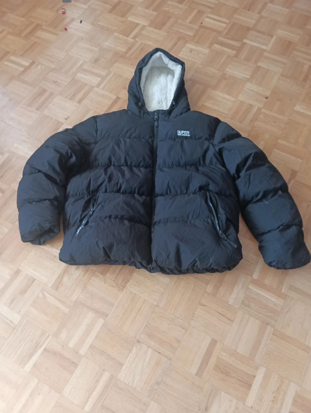 Super Triple Goose Black Winter Jacket - Woman - XXL
