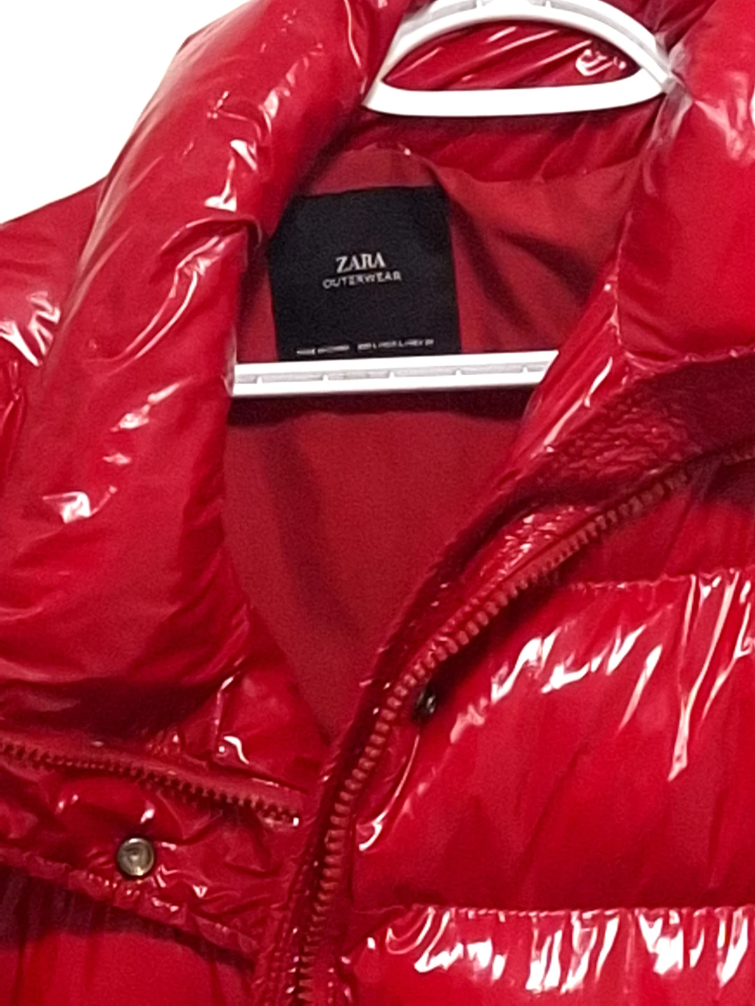 Zara Red Glossy Puffer Jacket - photo 2