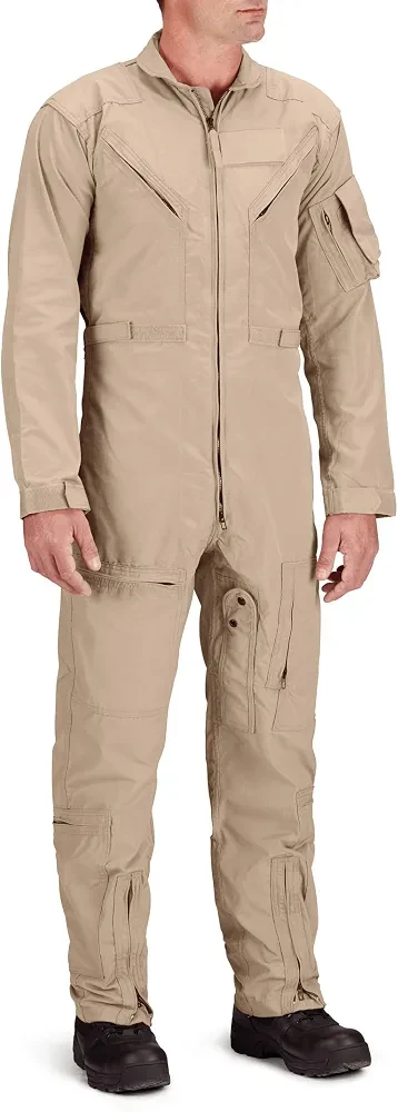 Tan Flight Suit Coveralls size L - photo 4