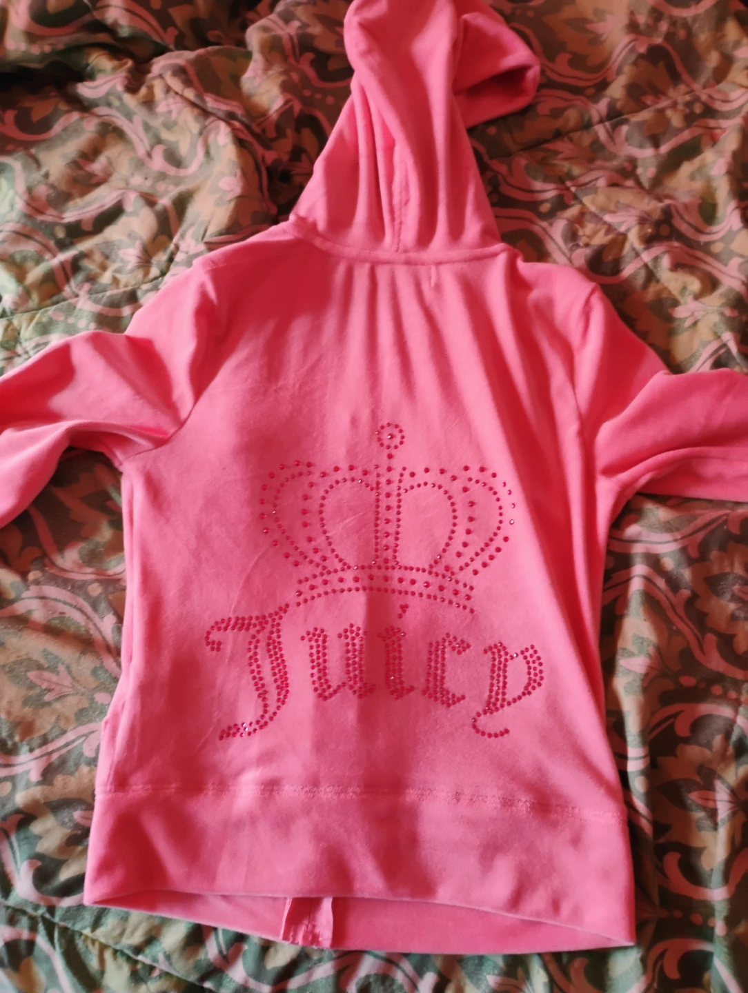 Juicy Couture Pink Velour Hoodie XS - photo 2