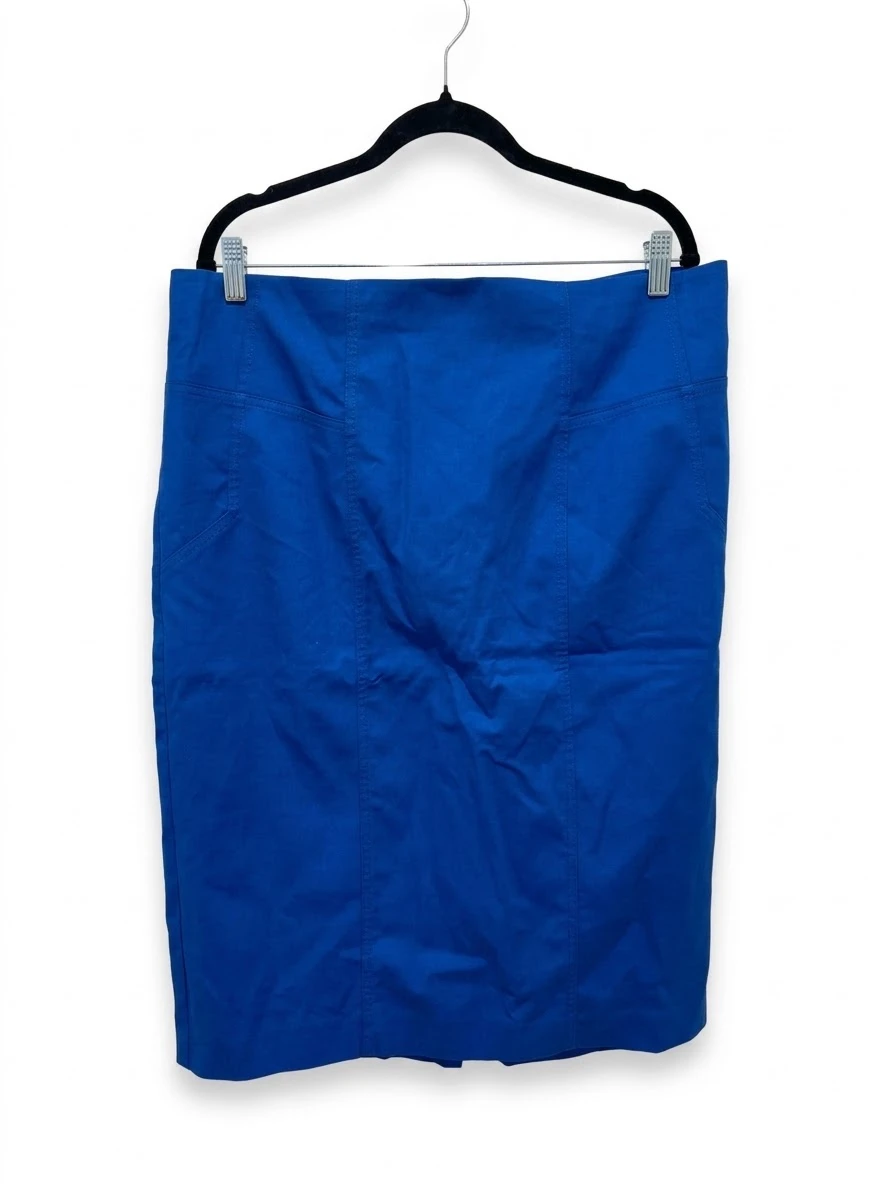 M&S Collection Blue Pencil Skirt