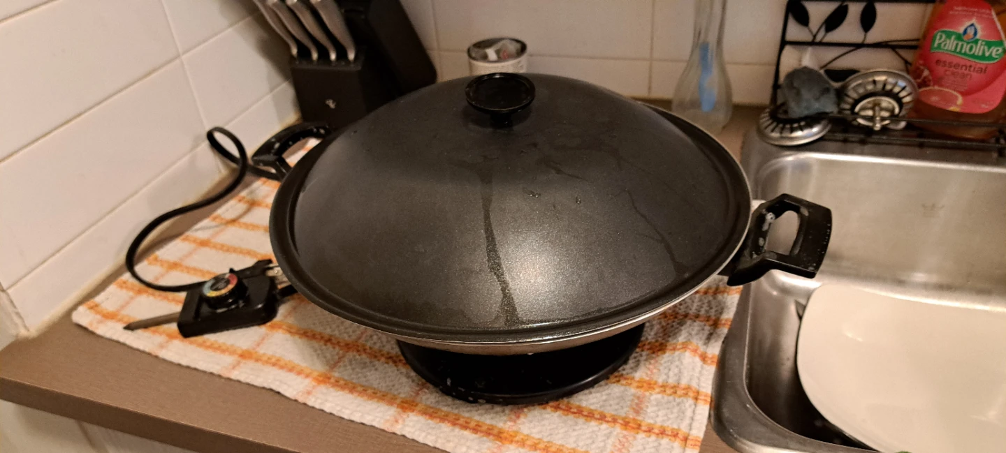 Electric Stir-Fry Wok with Lid