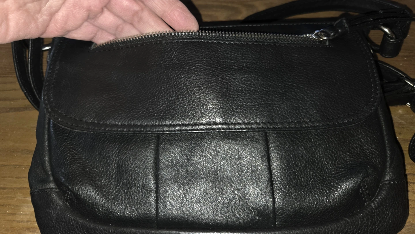 Vintage Great American Leatherworks Black Crossbody Bag - photo 5