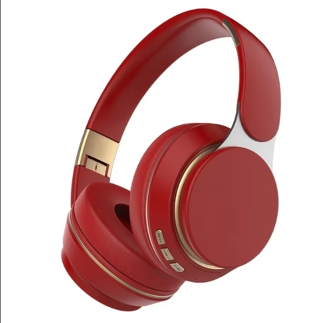 White Over-Ear Wireless Headphones with Gold Accents - photo 2