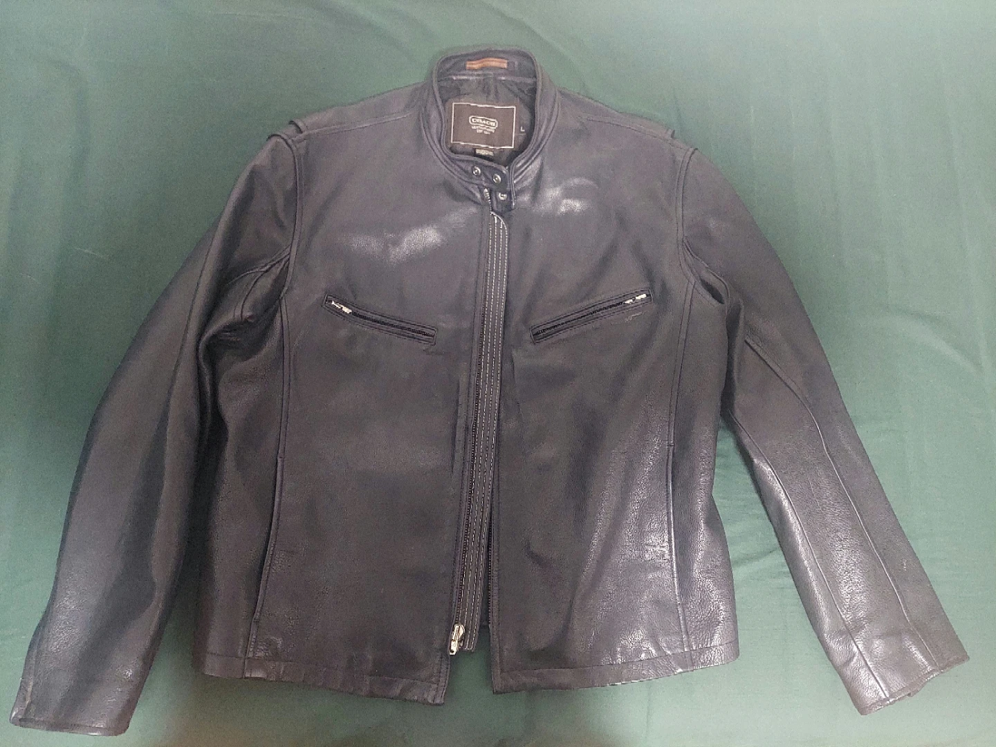 Coach Leather Jacket Black $140 FIRM – NO TRADES"