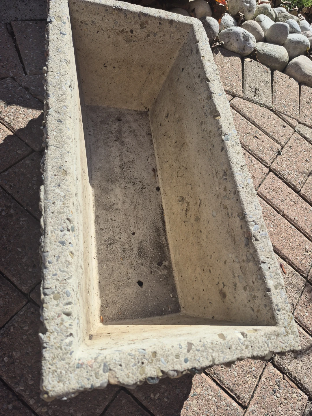 High Quality Exposed Aggregate Concrete Rectangular Planter - photo 3