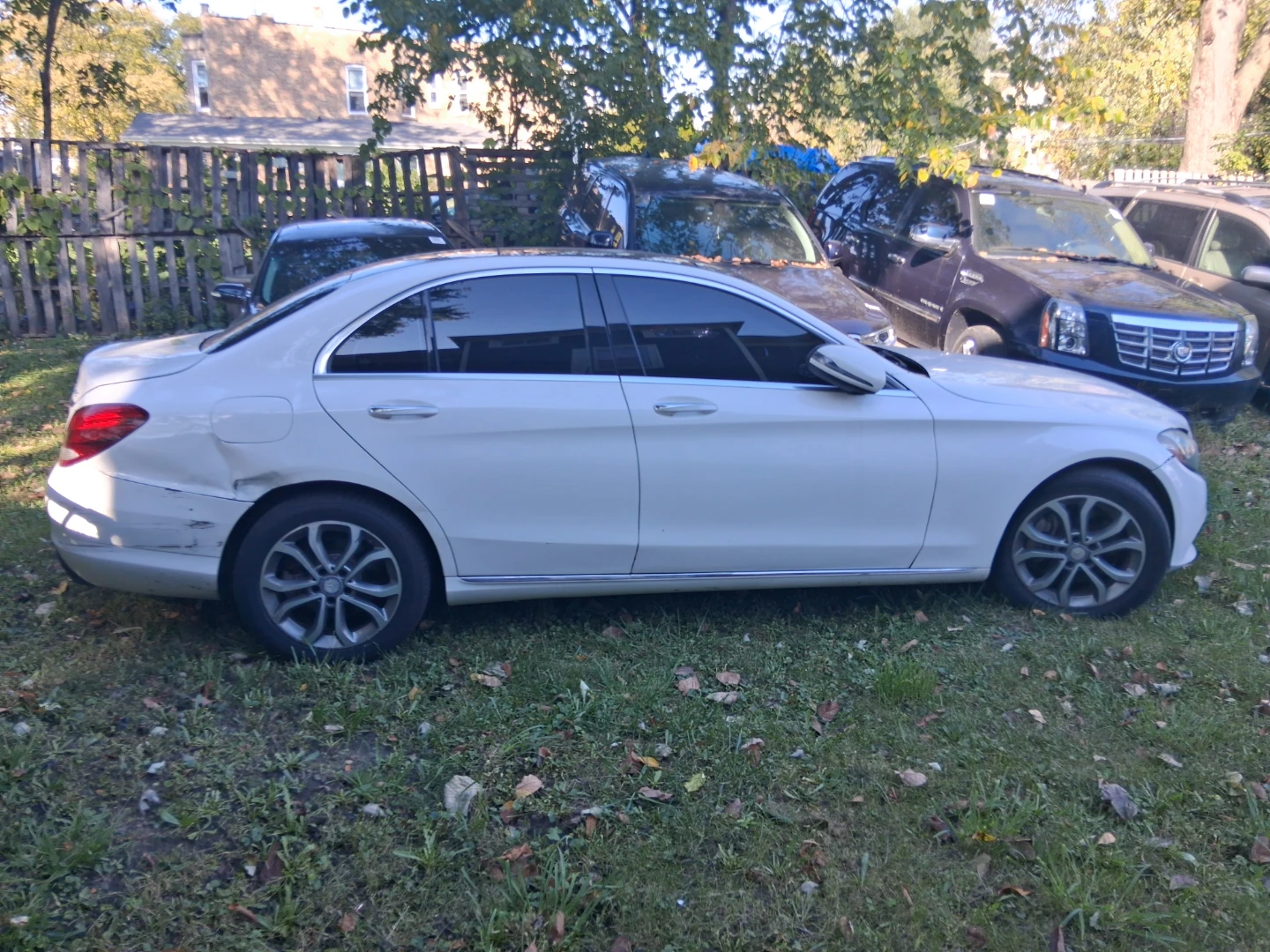 White Mercedes-Benz C-Class Sedan
