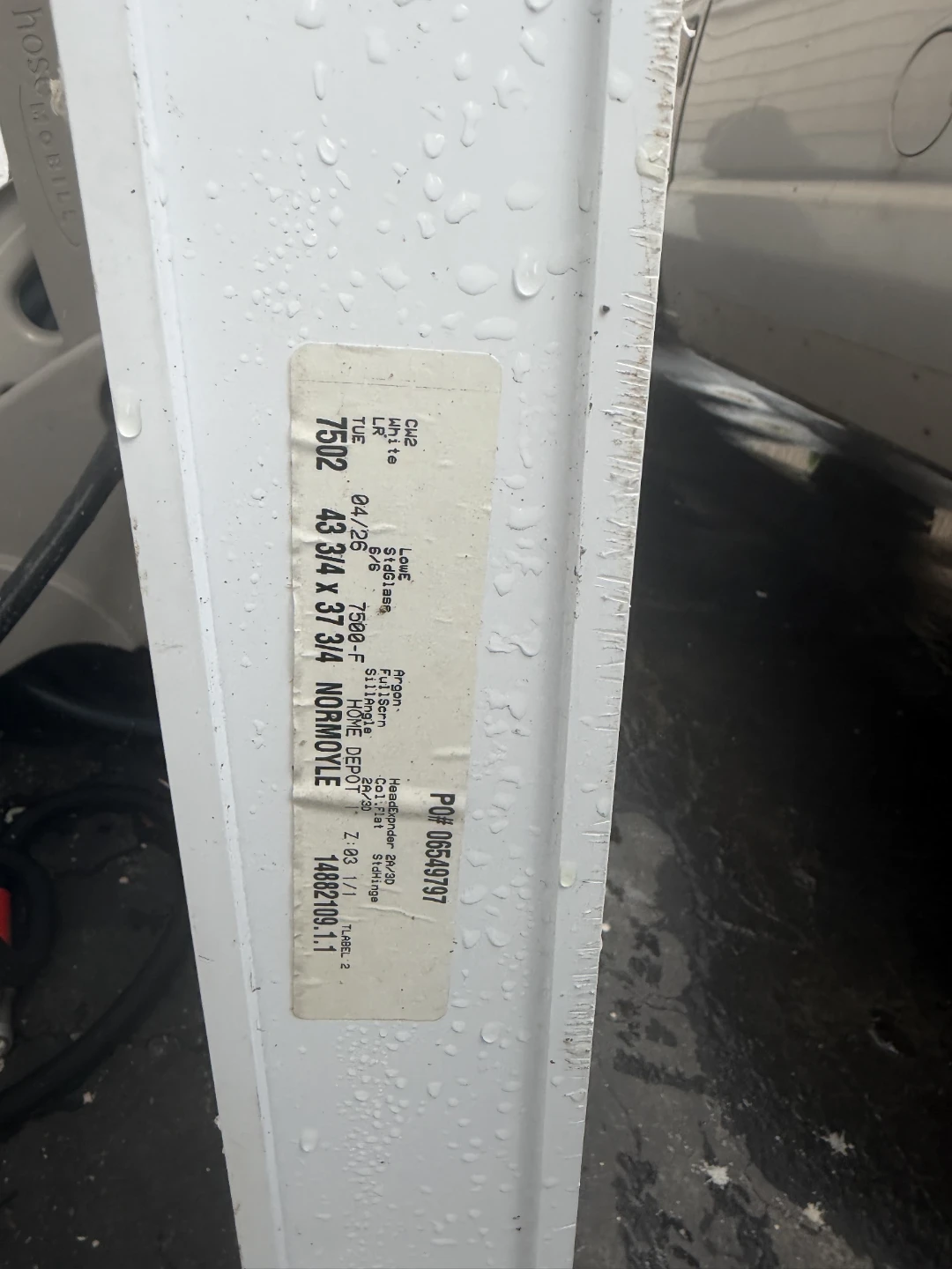 White Window Unit 43.75 x 37.75