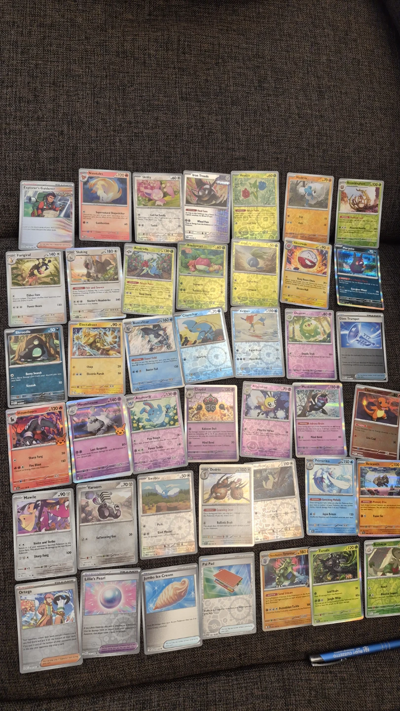 Large Collection of Assorted Pokemon Trading Cards