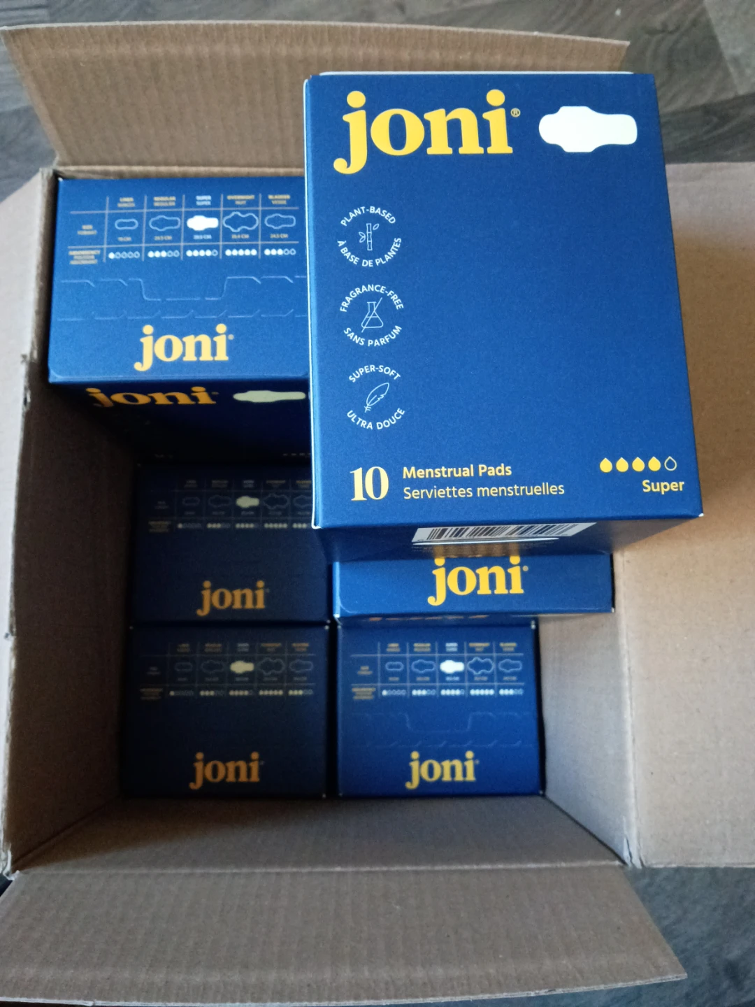 Joni Super Menstrual Pads - 12 Pack Box