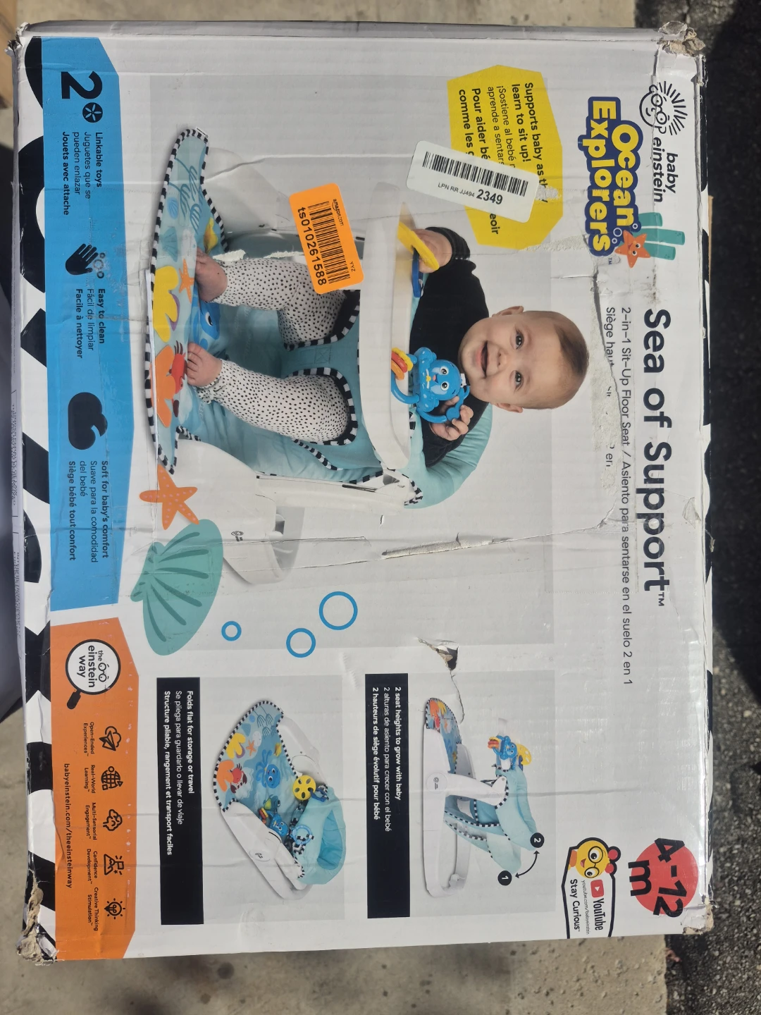 Baby Einstein Sea of Support 2-in-1 Floor Seat