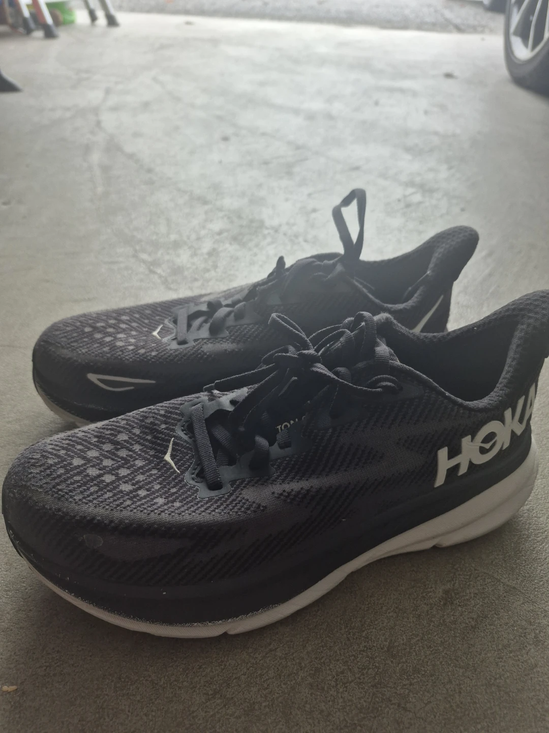 Hoka One One Clifton 9 Running Shoes Black Size 8