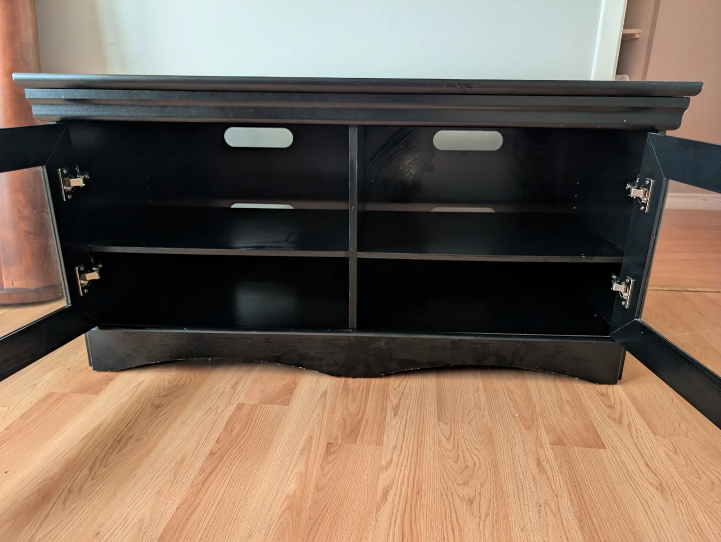 Black TV stand media console - photo 5