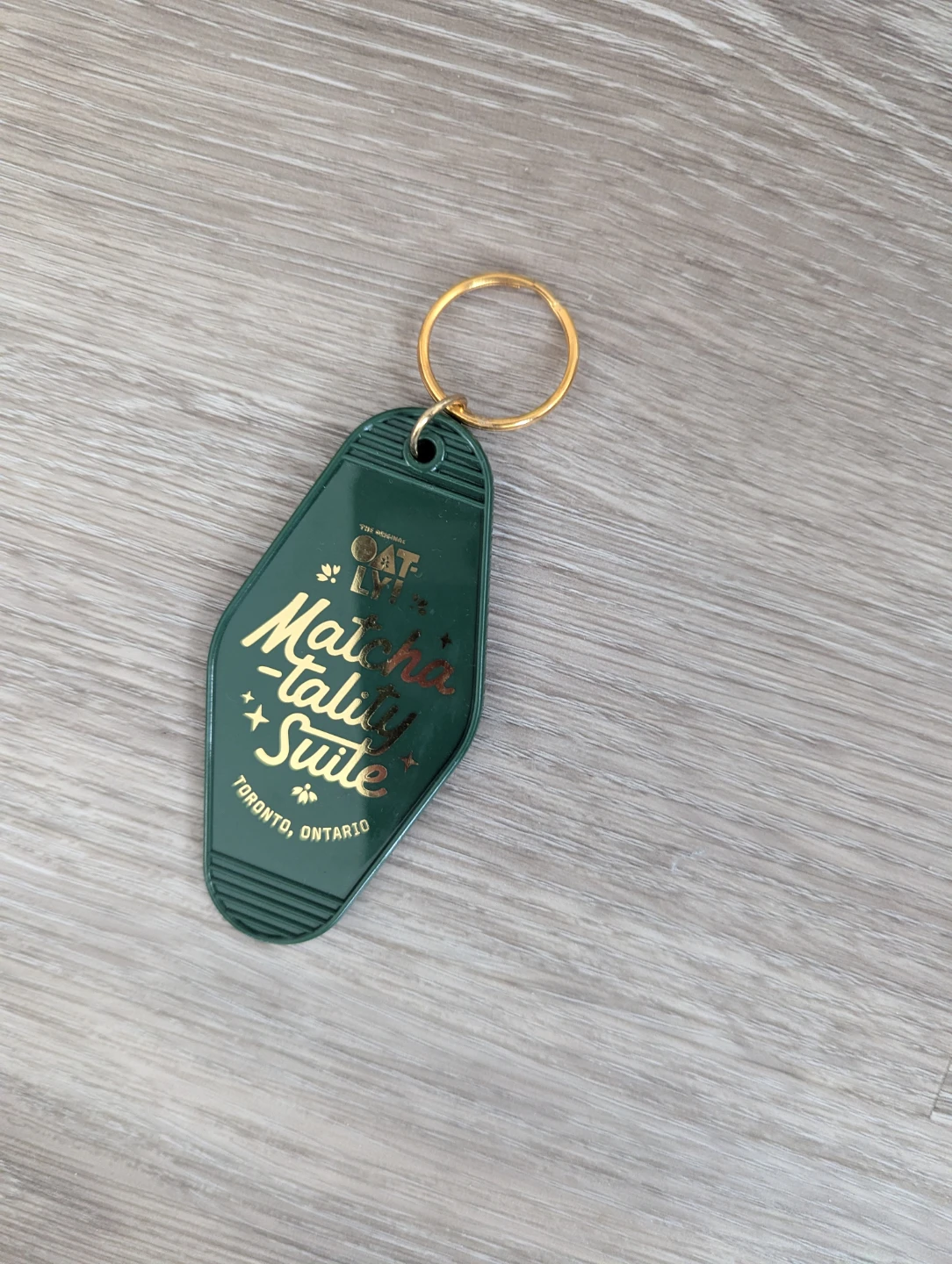 Oatly Matcha-tality Suite Toronto Key Tag