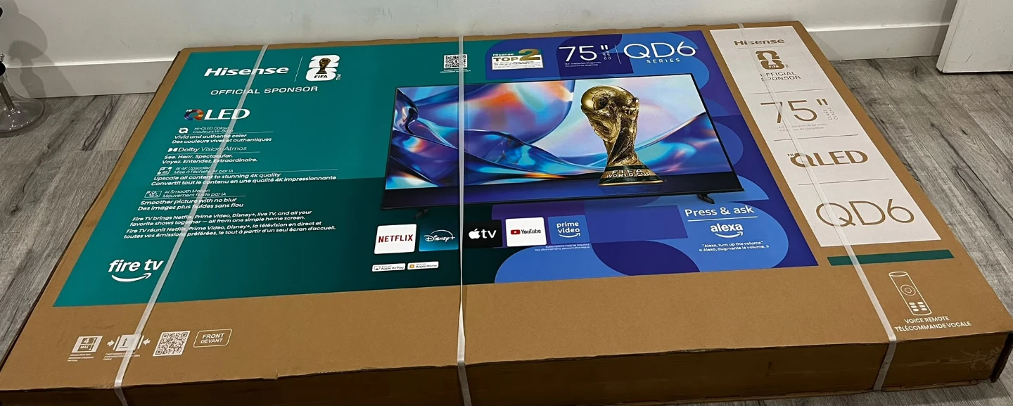 Hisense 75-inch QD6 Series QLED 4K Smart Fire TV