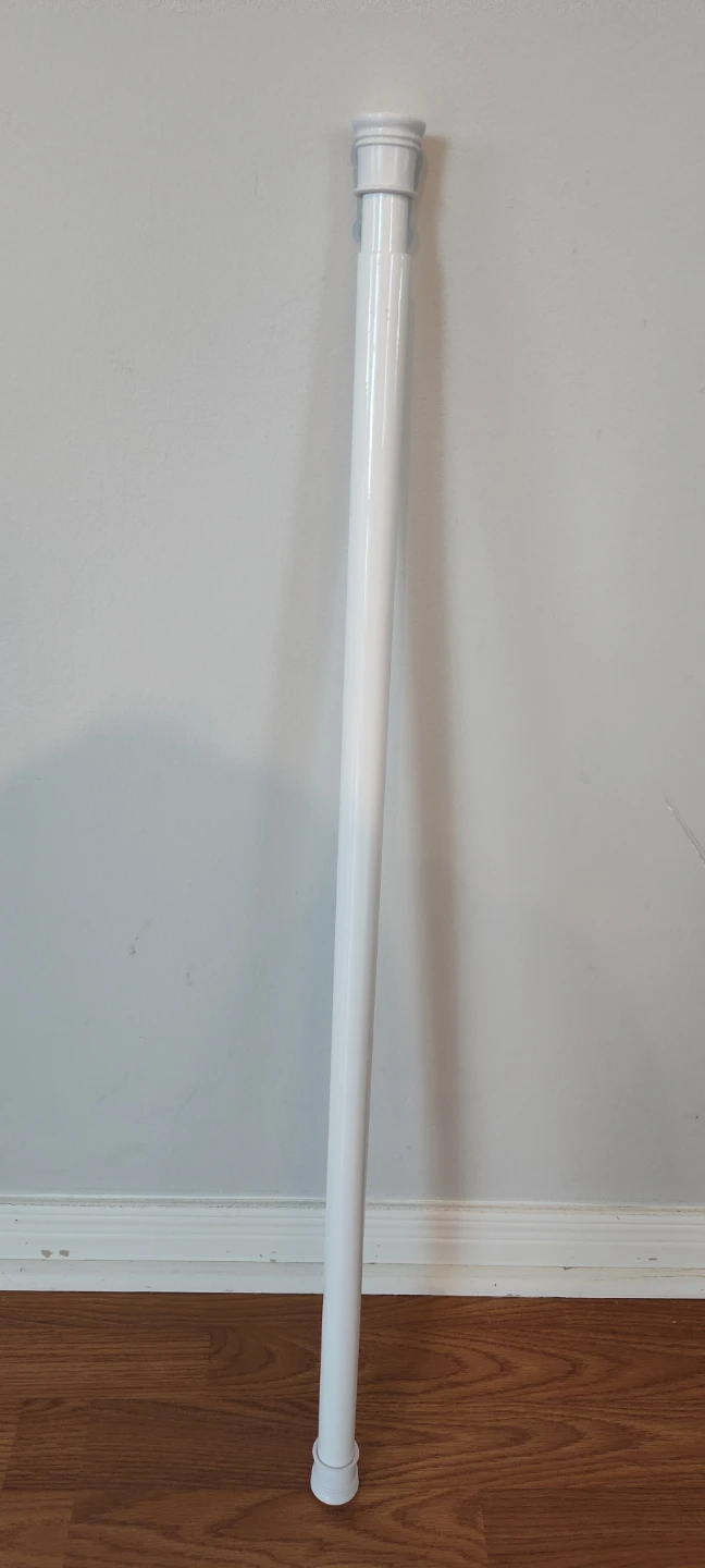 White Adjustable Tension Rod - photo 2