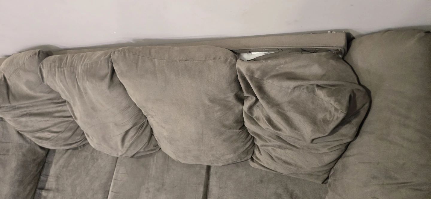 Grey Three-Seater Couch - photo 2