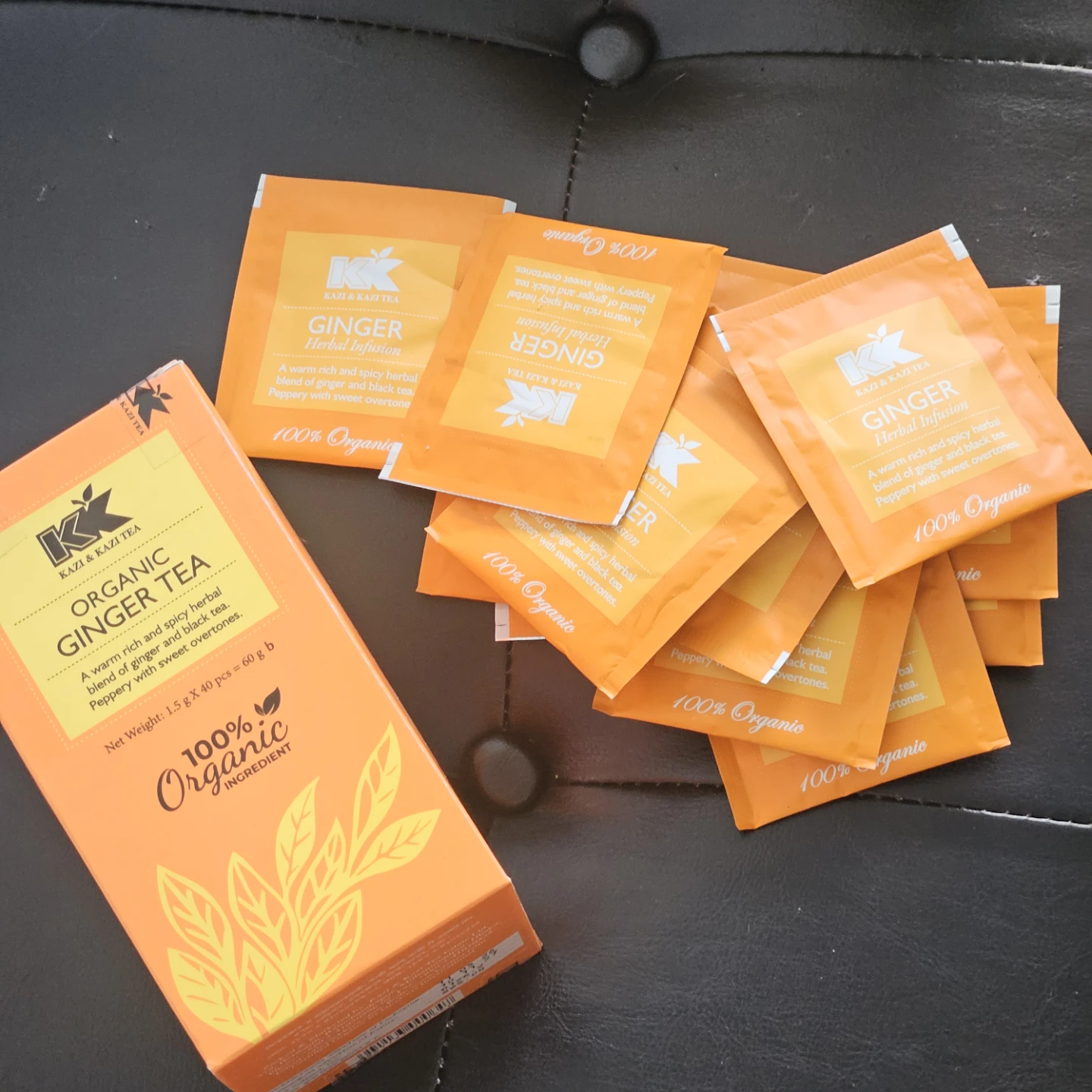 Kazi & Kazi Organic Ginger Black Tea - 53 tea bags