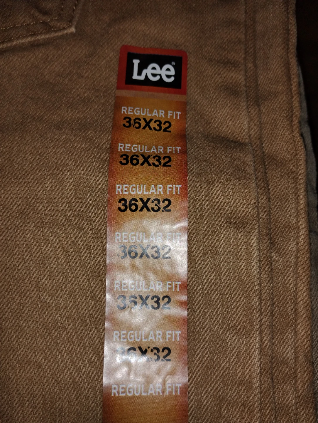 Lee Regular Fit Jeans 36x32 Tan - photo 4