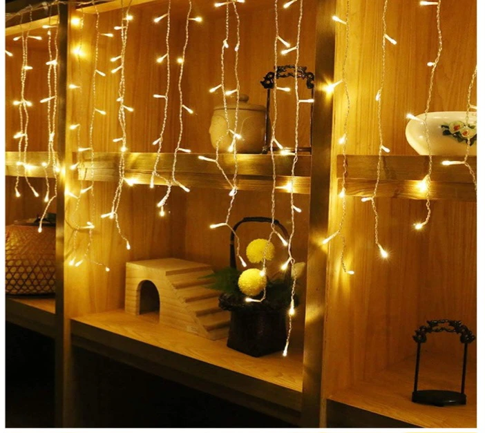 Warm White LED Curtain String Lights - photo 3