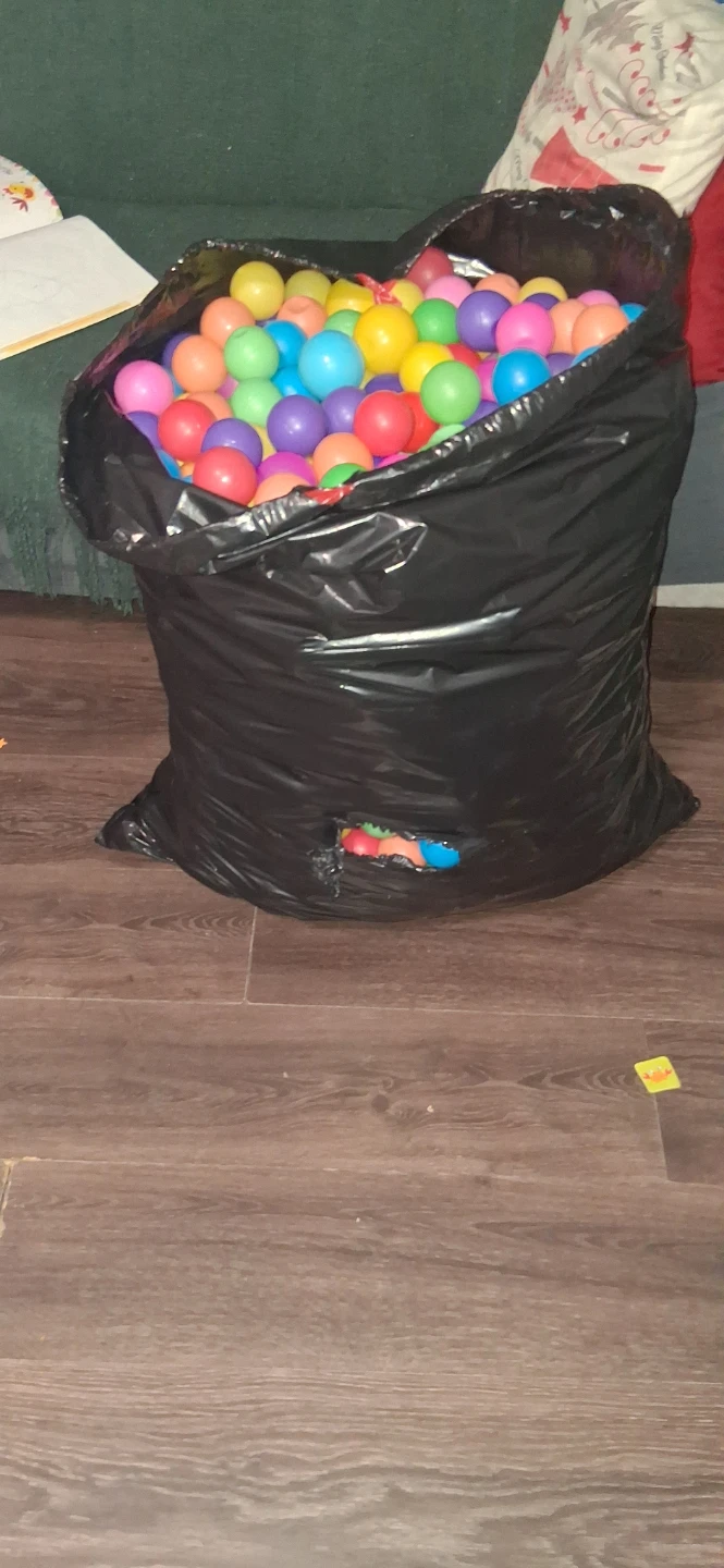 Large Bag of Colorful Plastic Play Pit Balls - photo 3