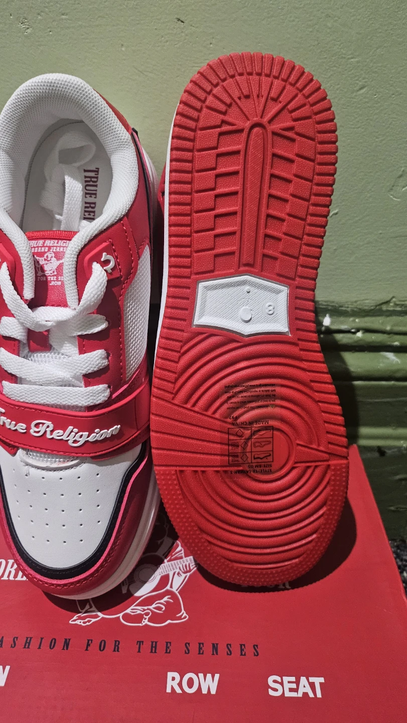 True Religion Red and White Sneakers - photo 4