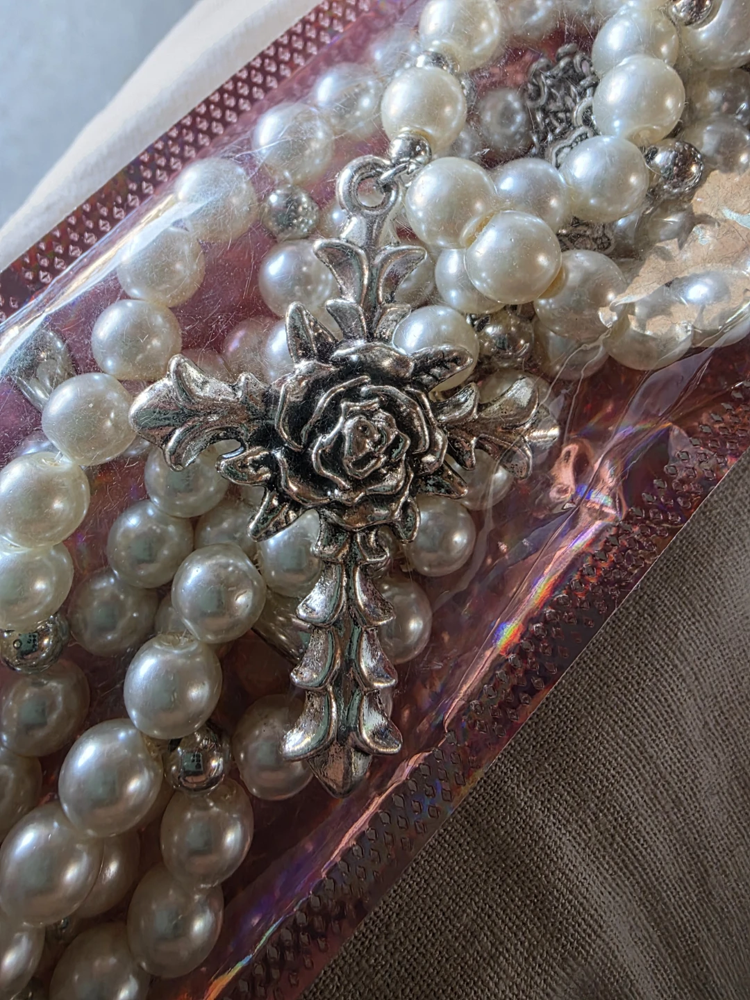 BNIP rosary prayer necklace or flower style necklace - photo 3