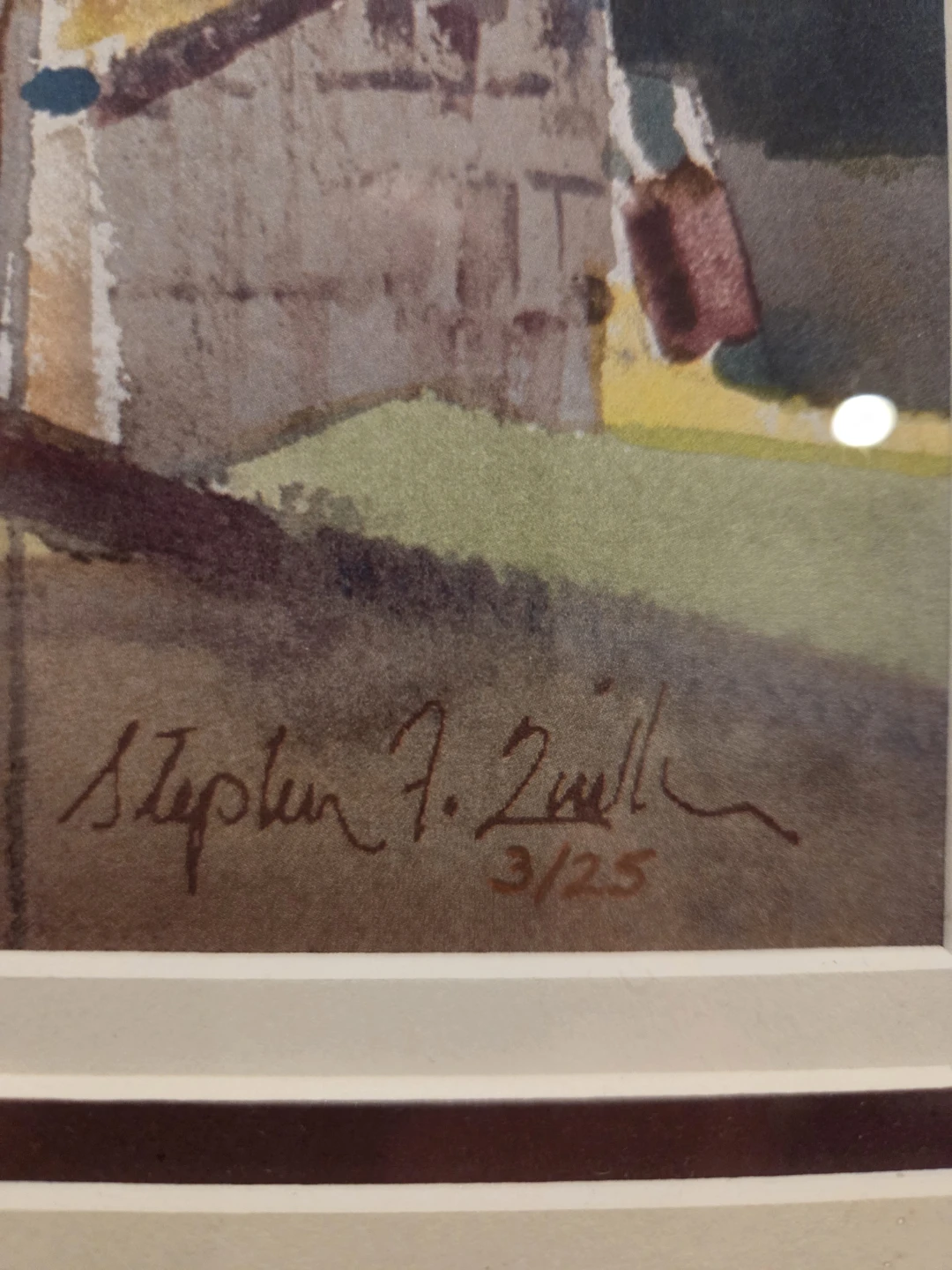 3/ 25 Rare Stephen F. Zwilling Signed Landscape Print - photo 4