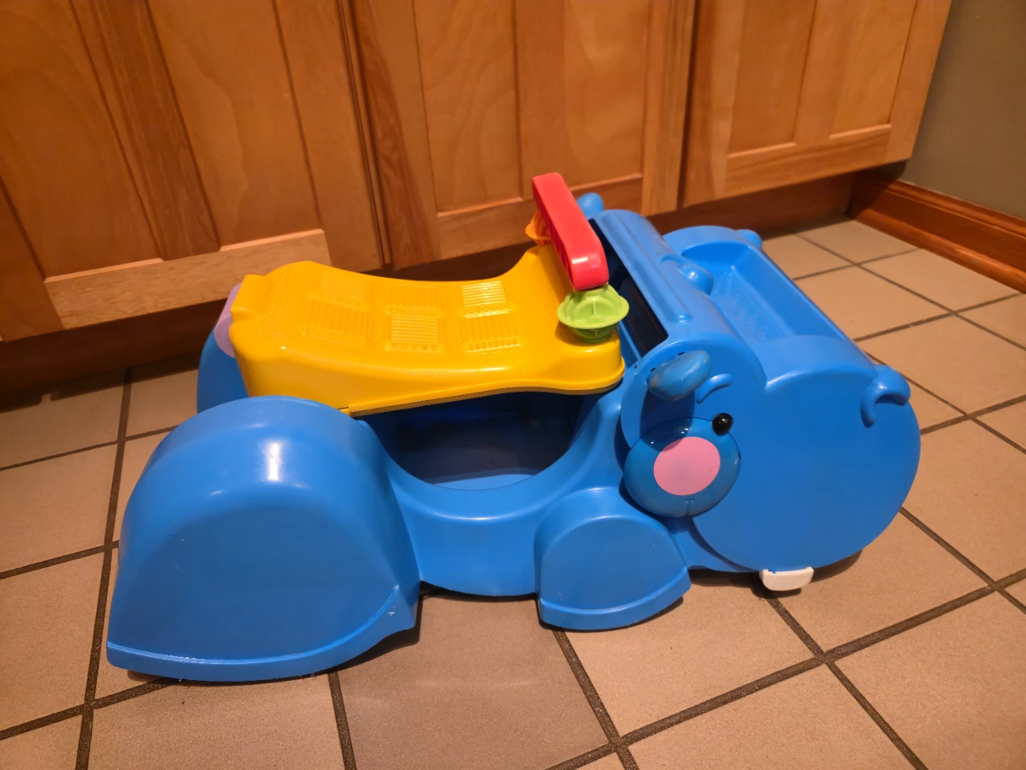 Fisher-Price Gobble & Go Hippo Ride-On Push Toy