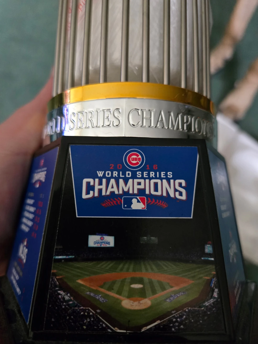 2016 Chicago Cubs World Series Commemorative Trophy - photo 4