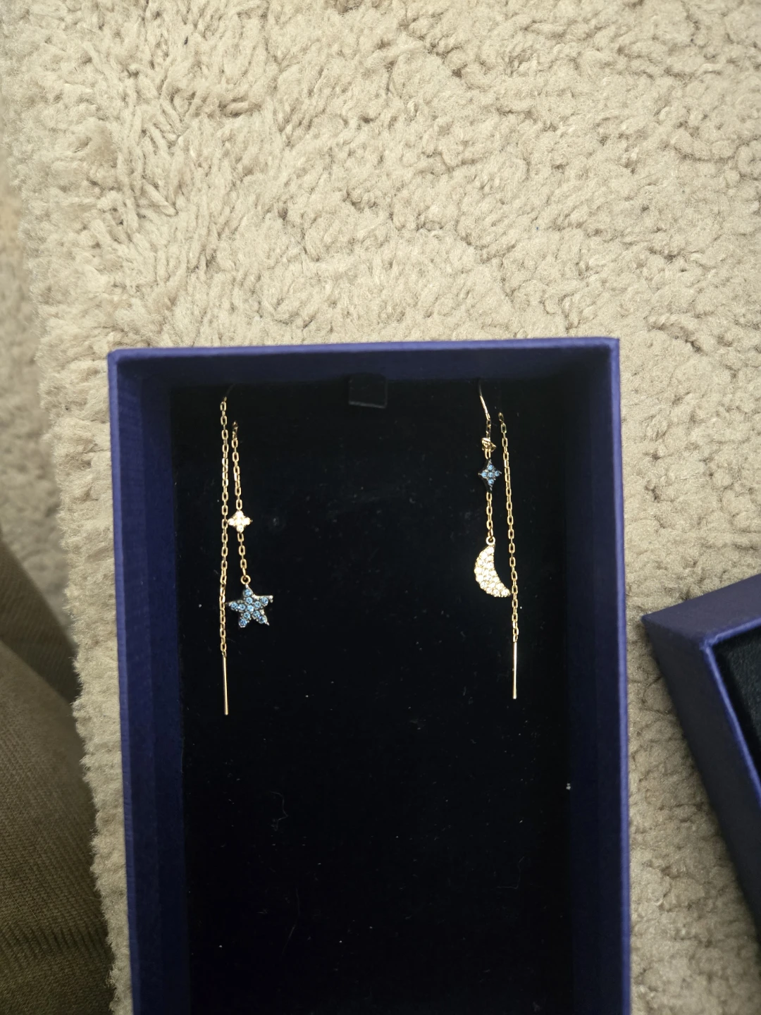Swarovski Tassels Star & Moon Earrings