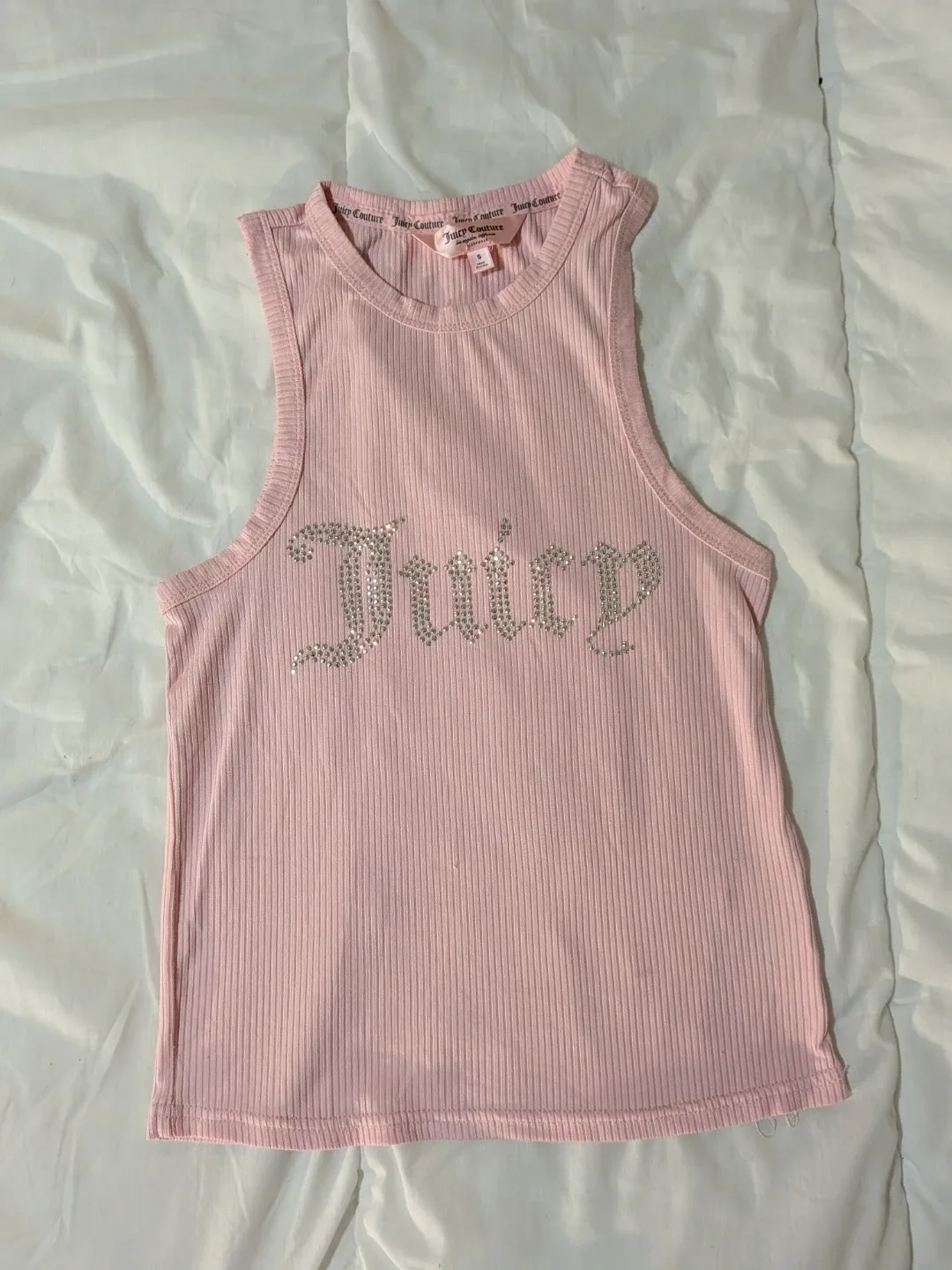 Juicy Couture Pink Rhinestone Tank Top